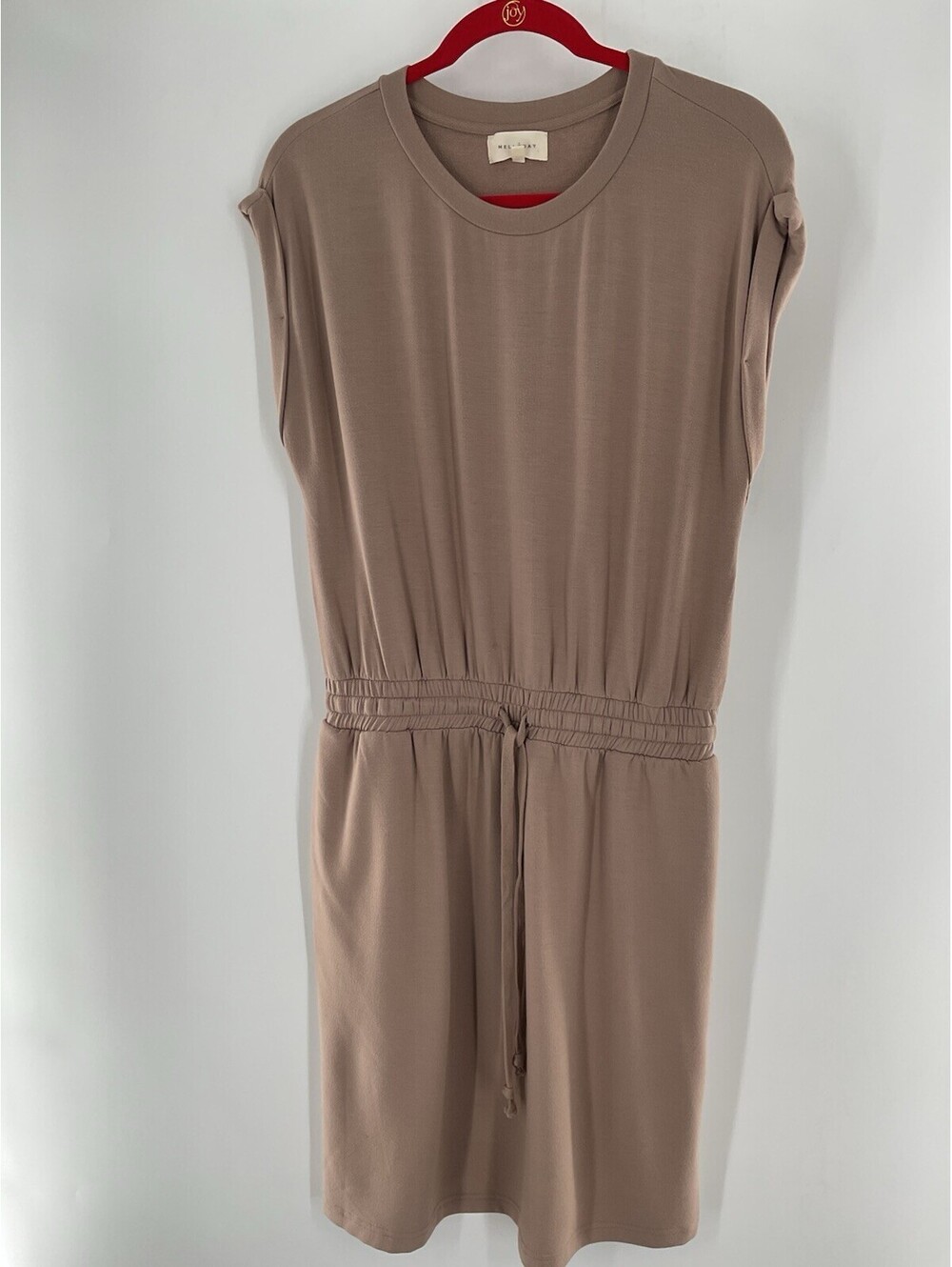 Mellóday Melloday Women’s Size Medium Light Brown Casual Knee Length Dress 139